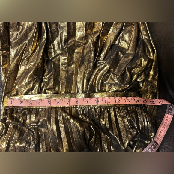 NWT Zara Woman Gold/Black Midi Skirt. - Picture 10 of 10